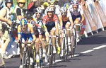 Andy Schleck whrend der siebten Etappe der Tour de France 2009